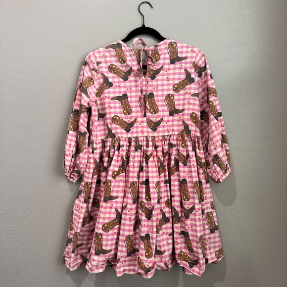 By Megan Crosby Lila Cowboy Dress Cowgirl Gingham - Picture 6 of 7